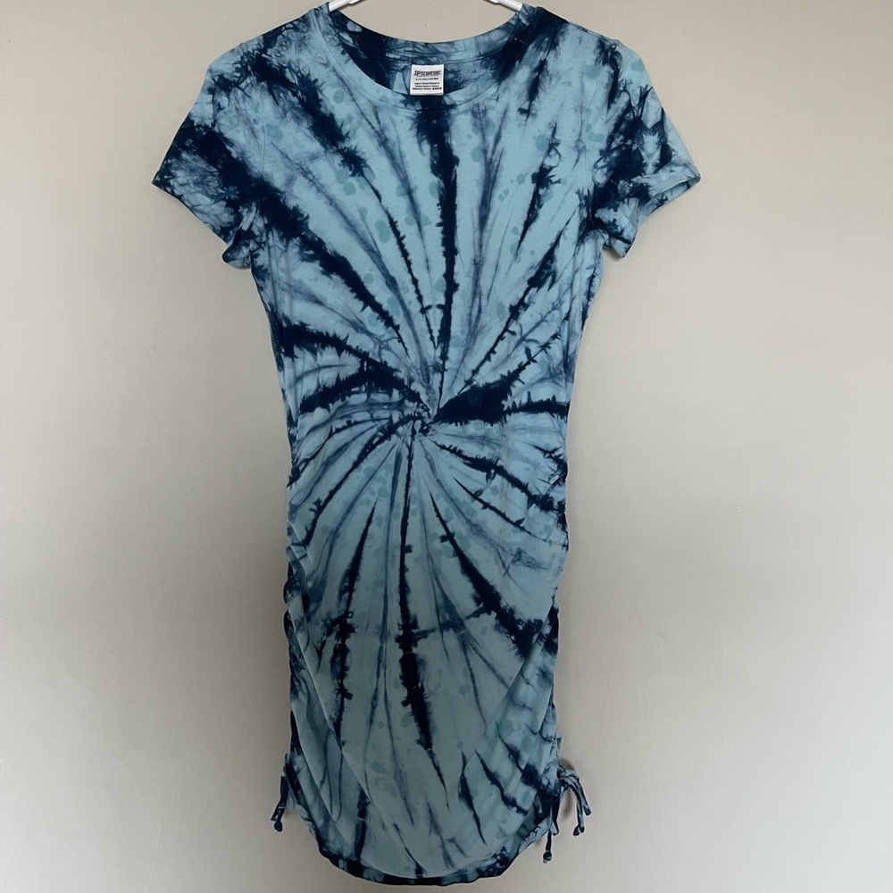 Victoria’s Secret Pink Blue Tie-Dye Ruched Mini Dress